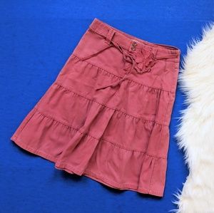 Zara pink denim skirt